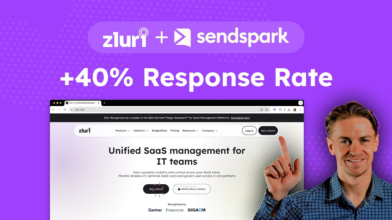 Zluri Sales Rep Increases Replies 40% with Video