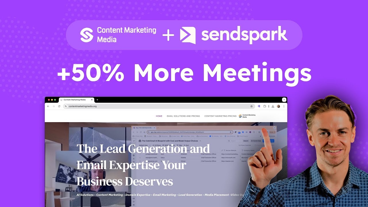 Content Marketing Media Increases Meetings 50% with Clay + Sendspark